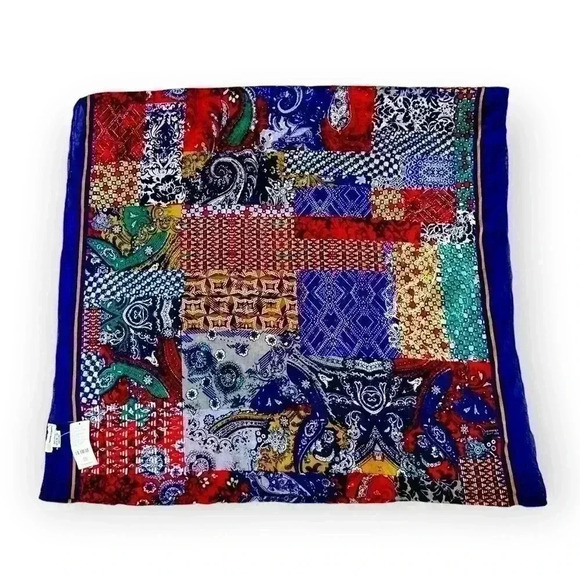 GIARDINO D’ORIENTE Multicolored Cotton Scarf